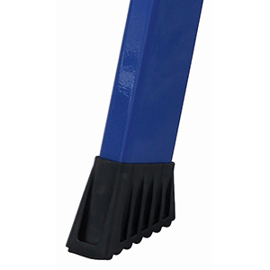 Arbeitspodest, Arbeitsplattform, mit Alu-Holmen blau beschichtet, Phenol-Siebdruck-Platte 1090x385 mm, Traglast 150 kg, Standhöhe 470 mm