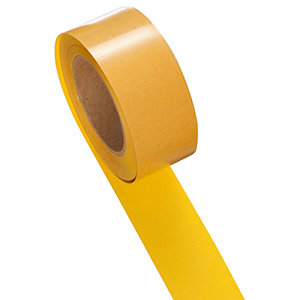 Bodenmarkierband, PVC, staplergeeignet, Rollenbreite 50 mm, Rollenlänge 25 m, Farbe gelb, Antirutsch-Oberfläche R10