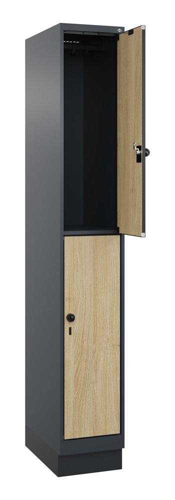 Fächerschrank, doppelstöckig