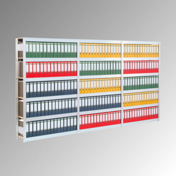 Aktenregal, Büroregal, Steckregal mit Holzböden