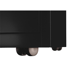 Rollcontainer, BxTxH 413x400x528 mm, 1 Schubladen, 1 Hängeregistratur, schwarz