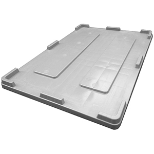 Deckel für klappbare Palettenbox BxT 1200x800 mm, Farbe grau