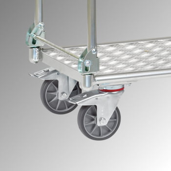 Fetra - Tischwagen klappbar - Tragkraft 200 kg - Ladefläche 600 x 900 mm (BxT) - Tischplatte - Aluminium