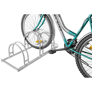 Fahrradständer - Bogenparker, Stahl verzinkt, ein- und zweiseitige Radeinstellung, Radabstand 350 mm, Hoch-/Tiefstellung, 2er Stand, Länge 700 mm