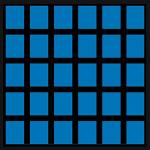 Wandregal mit Sichtlagerkästen