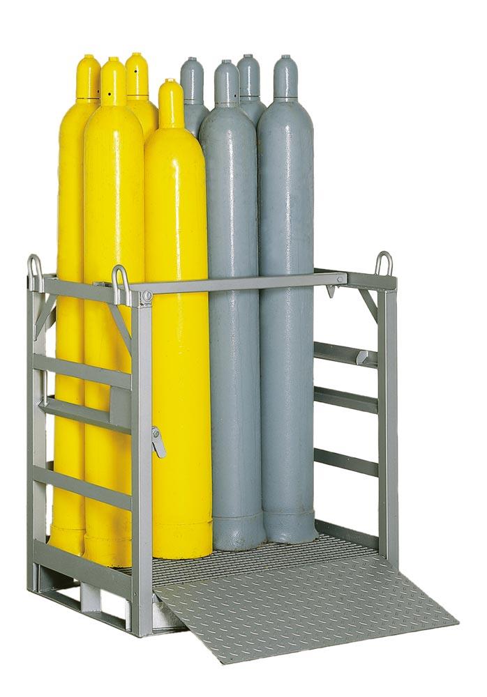 Verzinkte Gasflaschenpalette