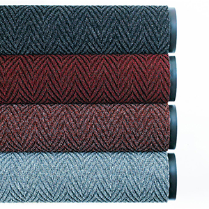 Schmutzfangmatte mit antistatischen Polypropylenfasern auf Vinylrücken, BxT 1800x1200 mm, anthrazit