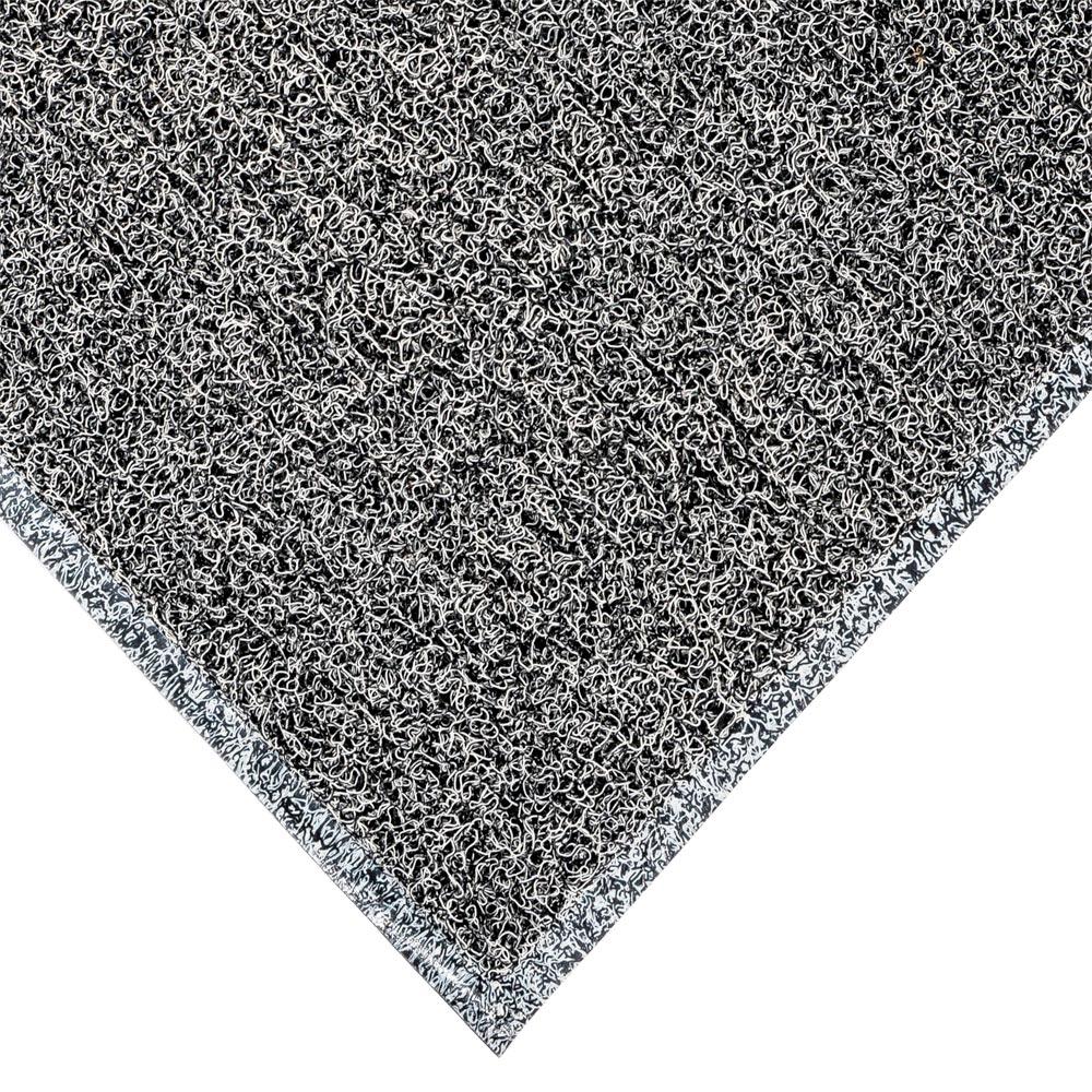 Schmutzfangmatte, Innenbereich, Vinyl mit Umrandung und Rückeneinfassung, LxB 900x1200 mm, schwarz/weiß