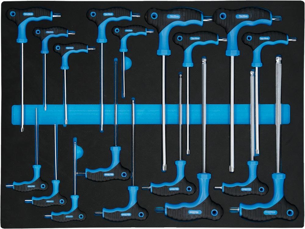 Werkstattwagen, 7 Schubladen und 473 Premium-Werkzeuge, BxTxH 770x470x975 mm, blau