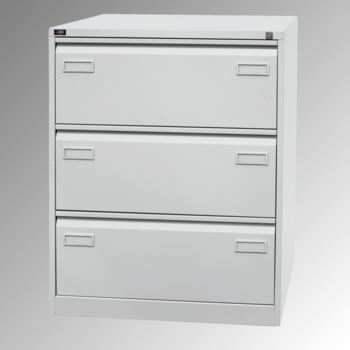 Bisley Light Hängeregisterschrank - 3 Schubladen - doppelbahnig - Farbe lichtgrau