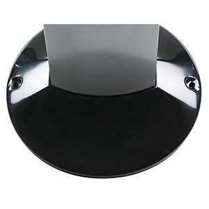 Standaschenbecher, Aluminium, Durchm.xH 427x1087 mm, Kapazität 1800 Zigaretten, Farbe schwarz