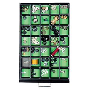 Einteilungsmaterial für Büro-Schubladenschränke, Trennwände für DIN A4, 35 Fächer, 22 mm hoch