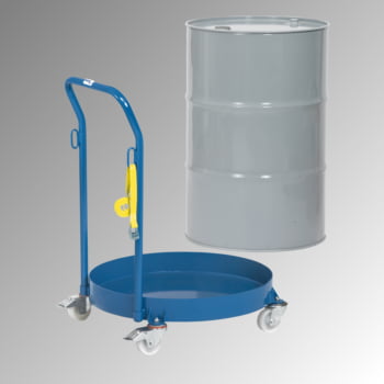 Fetra - Fassroller für 200 l Fässer - 250 kg - öldicht - Rohrschiebebügel
