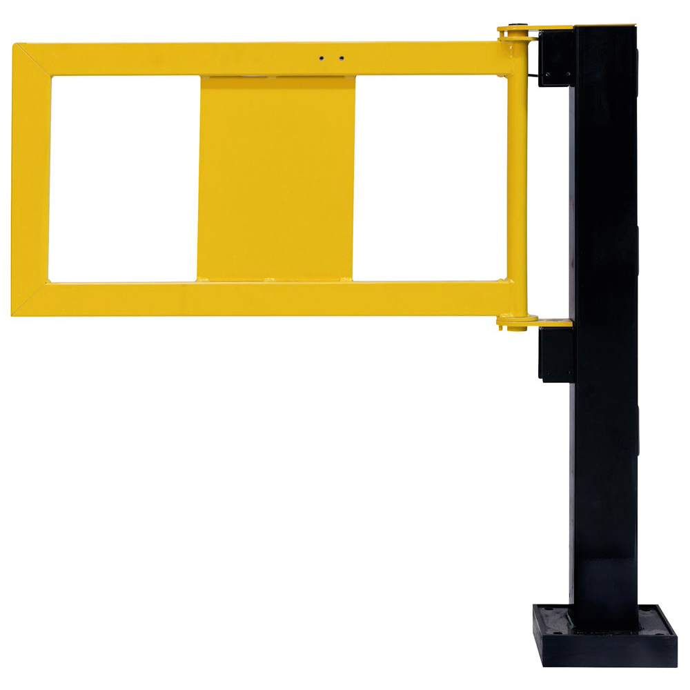 Geländer-Tür, BxH 835x475 mm, gelb kunststoffbeschichtet