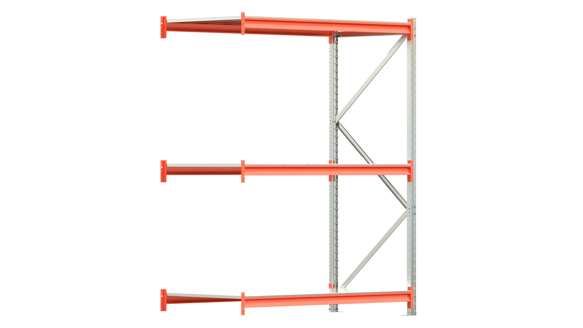 Weitspannregal EMMA - Höhe: 200 cm - Fachbreite: 150 cm - Tiefe: 80 cm - Anbaufeld