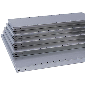 Fachboden, verzinkt, Traglast 150 kg, inkl. 4 Fachbödenträger, BxT 870x500 mm