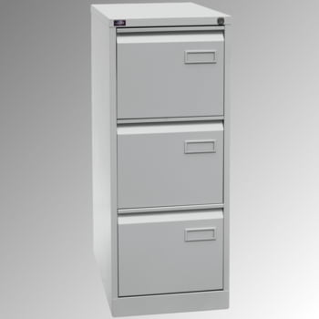 Bisley Light Hängeregisterschrank - 3 Schubladen - einbahnig - Farbe lichtgrau