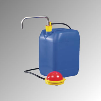 Fußpumpe aus Edelstahl - Kanisterpumpe - Behälterpume - für schwer entzündliche Flüssigkeiten (VbF)