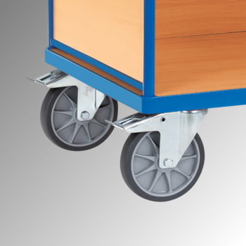 Fetra - Dreiwandwagen - 600 kg Traglast - 990 x 709 x 1.180 mm (HxBxT) - Holzwände