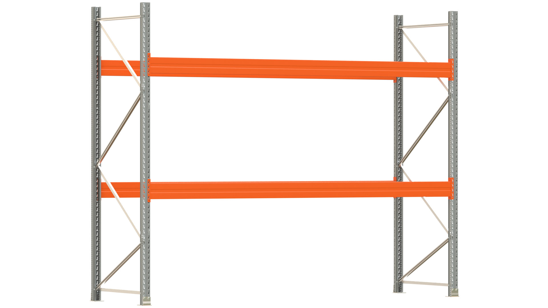 Palettenregal ARTUS - Breite 377 cm - Höhe 300 cm - Tiefe 110 cm - max. Fachlast 4000 kg - 12 Palettenplätze