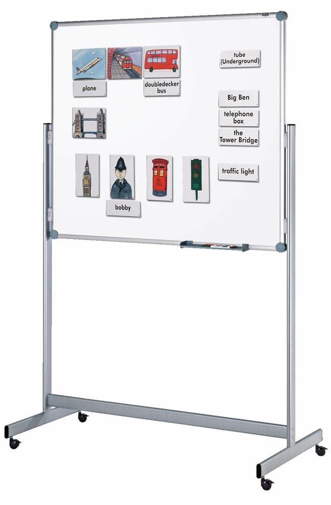 Magnetband, Rolle 10 m lang, 45 mm breit, 1 Seite selbstklebend, 1 Seite magnetisch