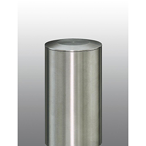 Edelstahlpfosten, rund, Durchm. 61 mm, zum Einbetonieren, mit Flachkopf