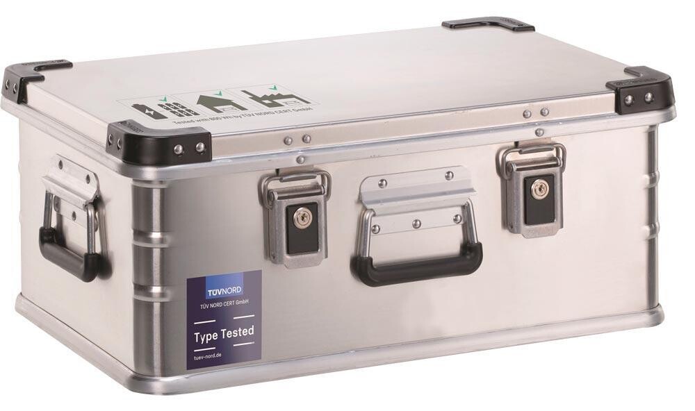 Alu-Transportbox Akkus - BxTxH 600x400x240 mm - Aluminium