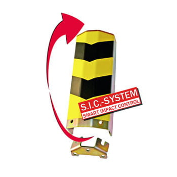 Front Anfahrschutz - U-Profil - Lichte Breite 150 mm - Höhe 400 mm - gelb/schwarz