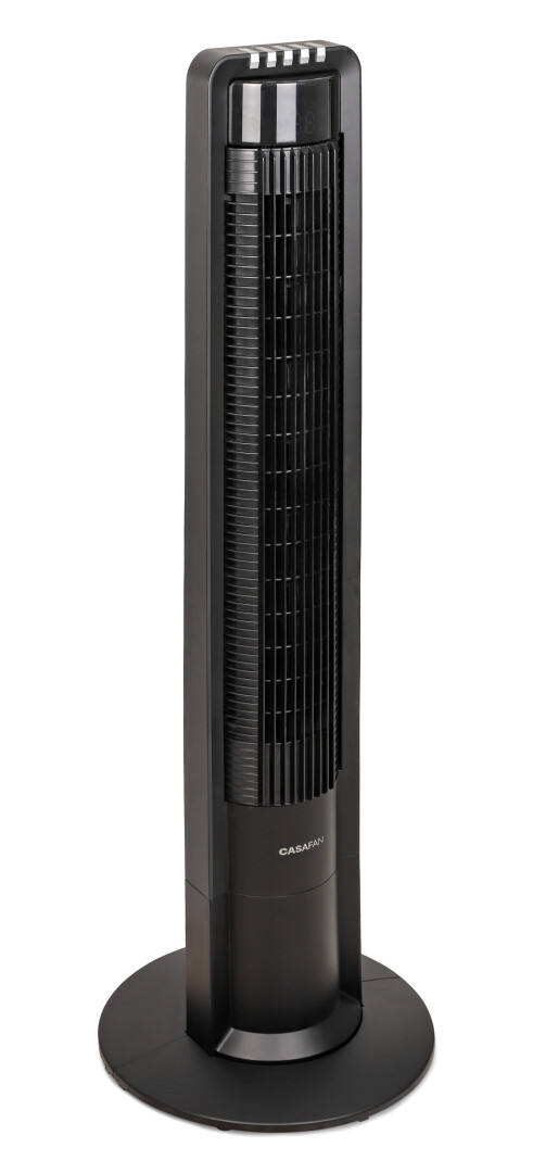 Design-Turmventilator mit Fernbedienung und 90° Oszillation, 30 W