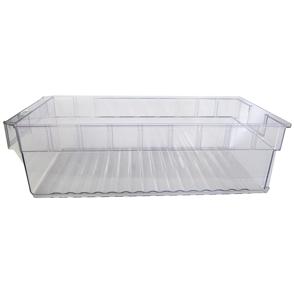 Regalkasten, transparent, BxTxH 235x500x145 mm, VE 9 Stück