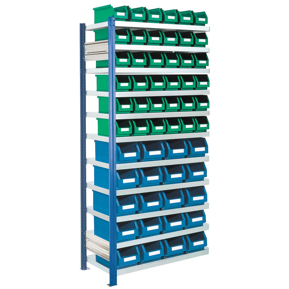 Kleinteileregal, Magazinregal - Ordnungsregal - Anbaufeld