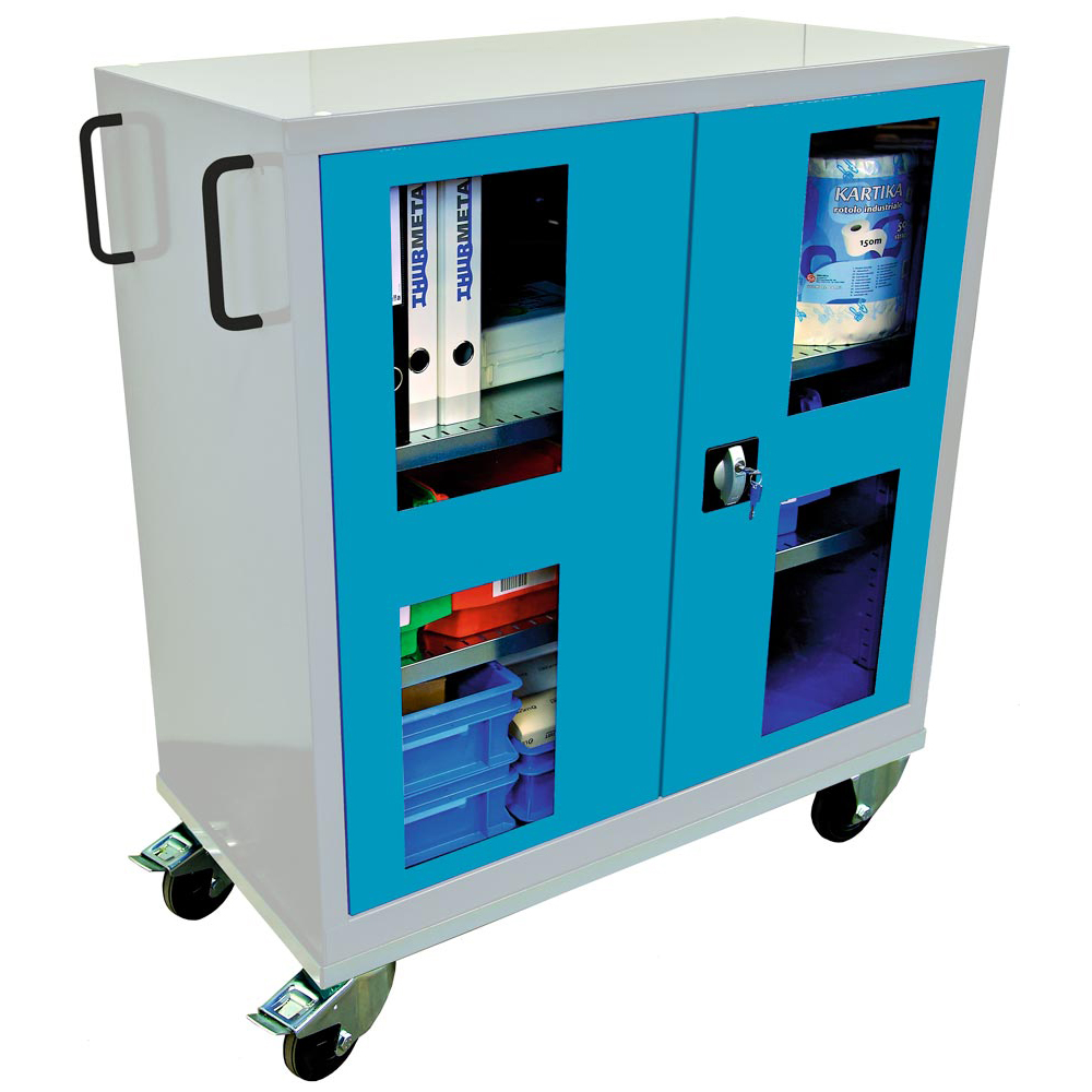 Mobiler Flügeltürenschrank