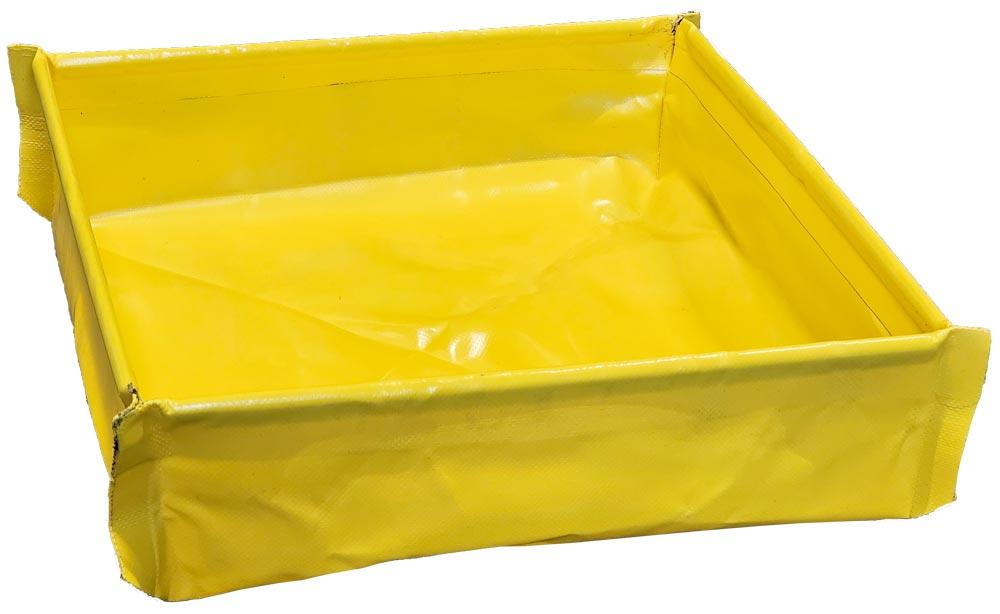 Flexible Auffangwanne, BxTxH 400x400x120 mm, Aufnahme 19 Liter, Gewicht 0,6 kg