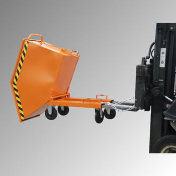 Schwerlast-Kipper - 4.000 kg - 900 l - automatische Entriegelung - orange