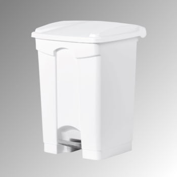 Wertstoffsammler aus Kunststoff - Volumen 45 l - 600 x 410 x 390 mm (HxBxT) - Behälter weiß - Deckel weiß
