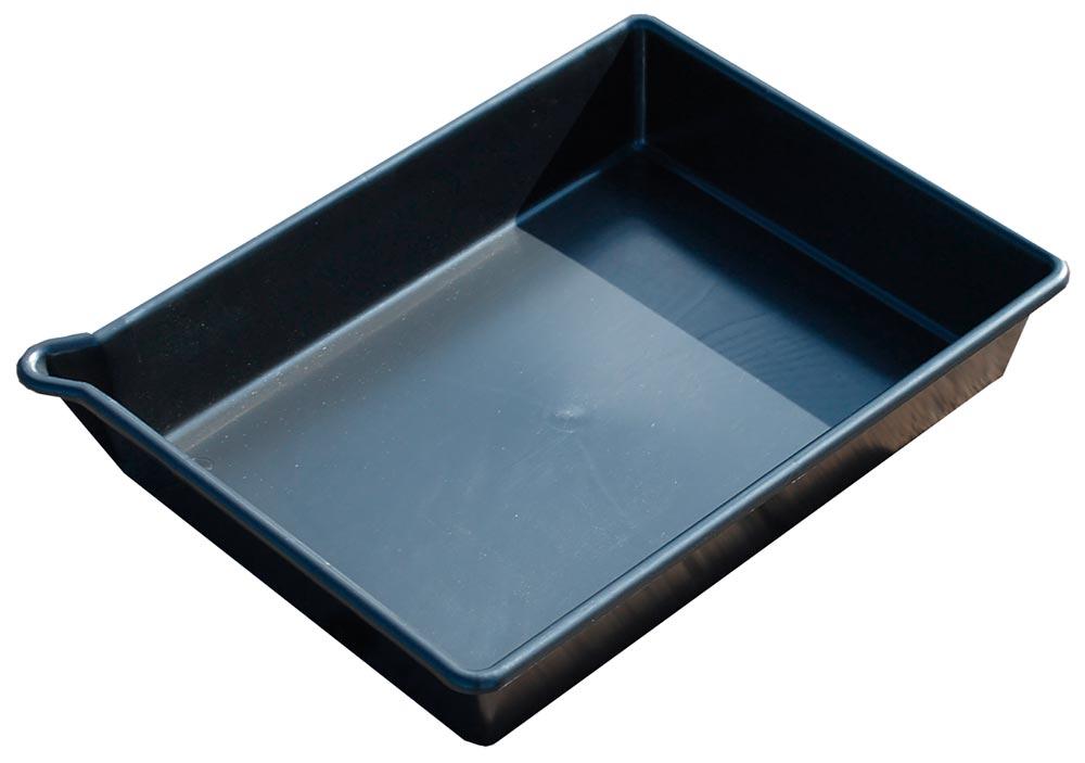 PE-Auffangwanne, BxTxH 400x1000x50 mm, Auffangvol. 15 l, schwarz