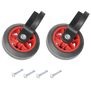 Rollensatz für Teleskopleitern, 2 Rollen inkl. Befestigungsmaterial