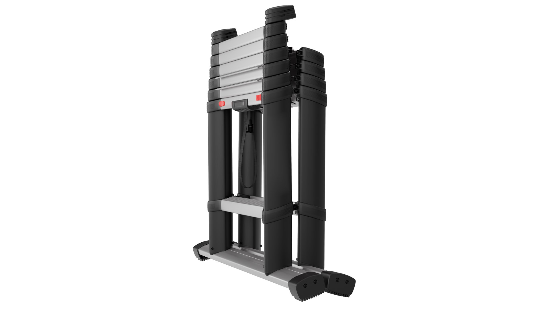 Teleskopleiter - Kombileiter, 7 Stufen, Leiterlänge max. 2300 mm, Leiterlänge zusammengeschoben 730 mm, Gewicht 14 kg