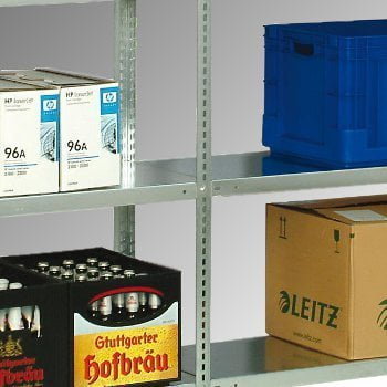 Fachbodenregal - Grundregal - 150 kg - 2.500 x 1.005 x 500 mm (HxBxT) - Schraubregal RUDI