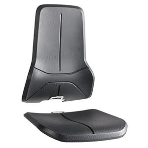 Integralschaumpolster für Arbeitsstuhl, Farbe schwarz