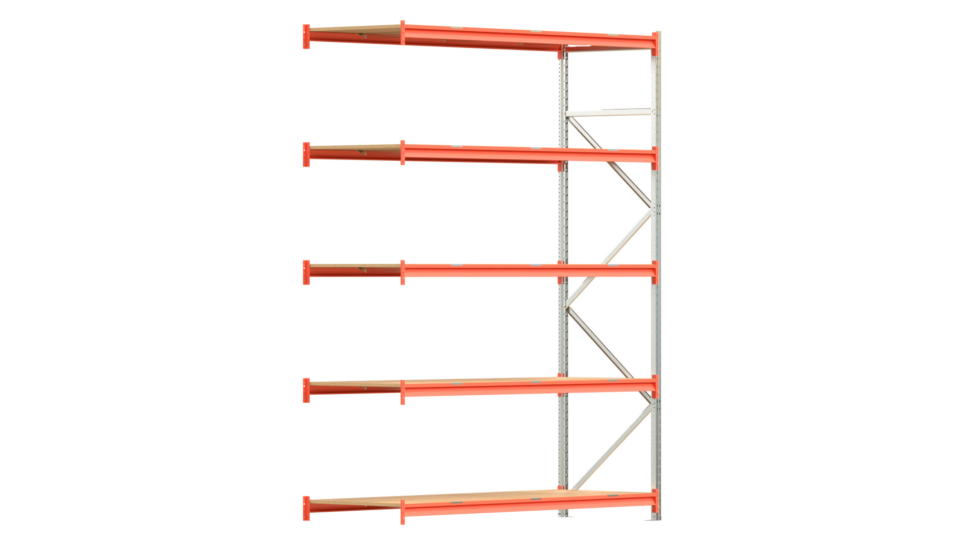 Weitspannregal EMMA - Höhe: 300 cm - Fachbreite: 225 cm - Tiefe: 80 cm - Anbaufeld