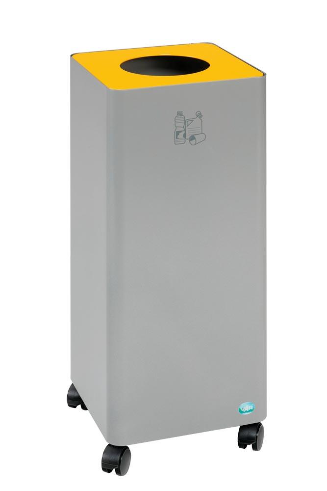 4 Doppellenkrollen für Wertstoffsammler