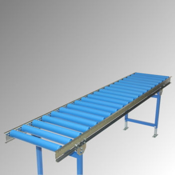 Leicht-Rollenbahn - 400 x 3.000 mm (BxL) - Achsabstand 125 mm - Kunststoffrollen