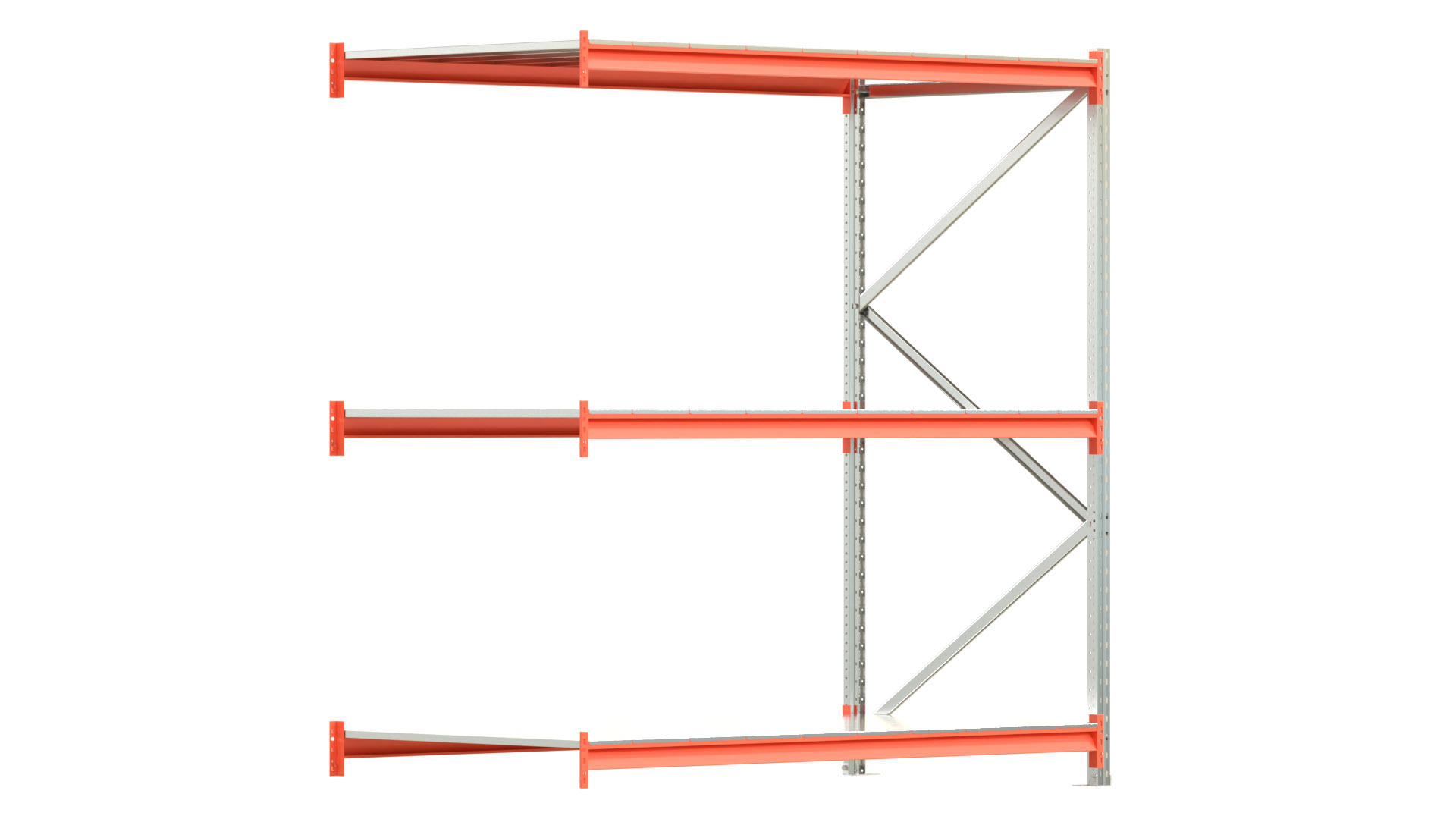 Weitspannregal EMMA - Höhe: 200 cm - Fachbreite: 185 cm - Tiefe: 100 cm - Anbaufeld