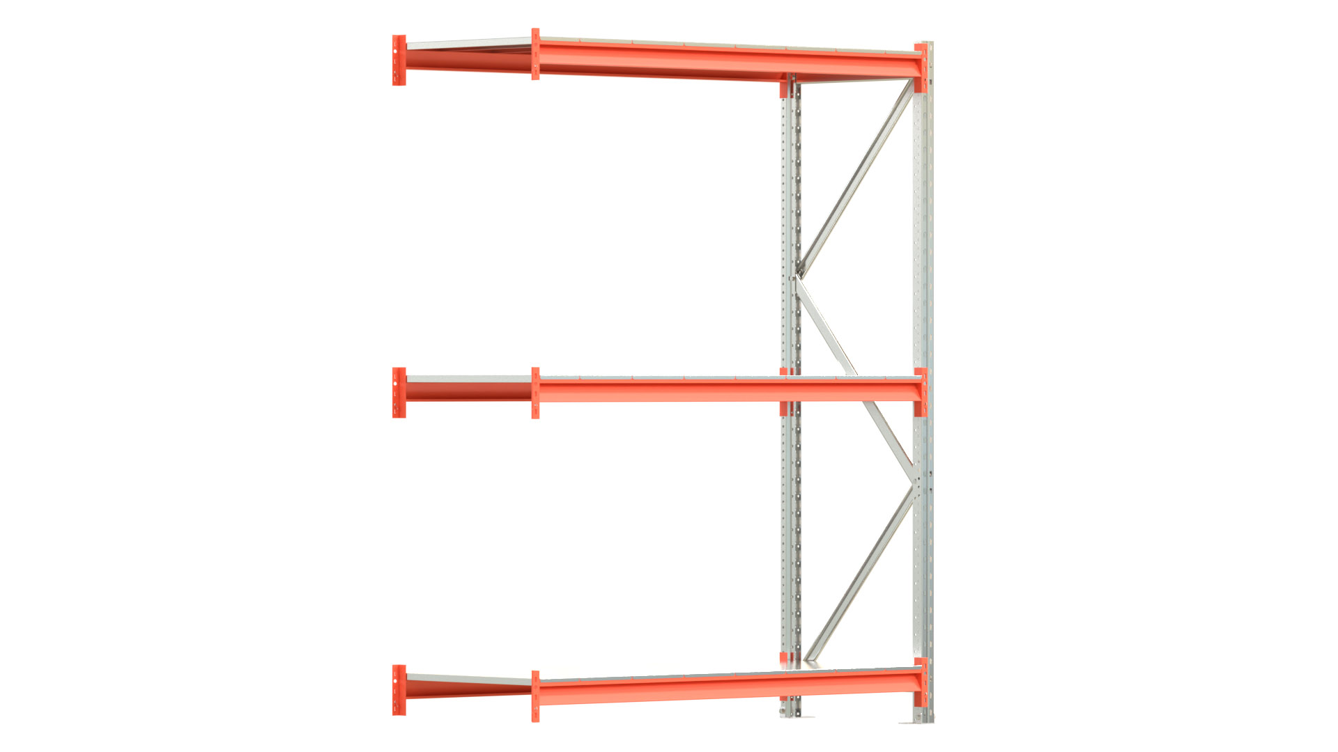 Weitspannregal EMMA - Höhe: 200 cm - Fachbreite: 150 cm - Tiefe: 60 cm - Anbaufeld