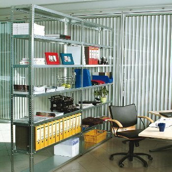 Fachbodenregal - Grundregal - 150 kg - 2.500 x 1.005 x 500 mm (HxBxT) - Schraubregal RUDI