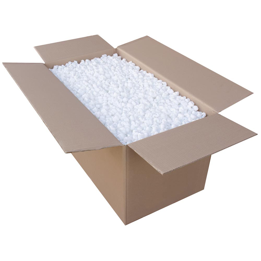 Verpackungschips im Karton, Material Verpackungschips Pflanzenstärke, Inhalt 215 Liter