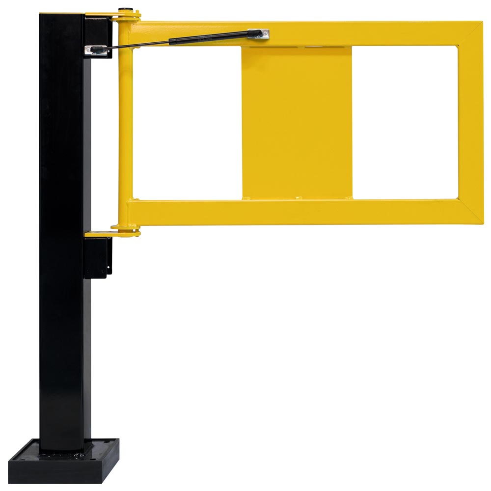 Geländer-Tür, BxH 835x475 mm, gelb kunststoffbeschichtet