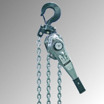 Hebelzug verchromt - Tragkraft 9.600 kg - Hub 1,5 m - Bauhöhe 635 mm