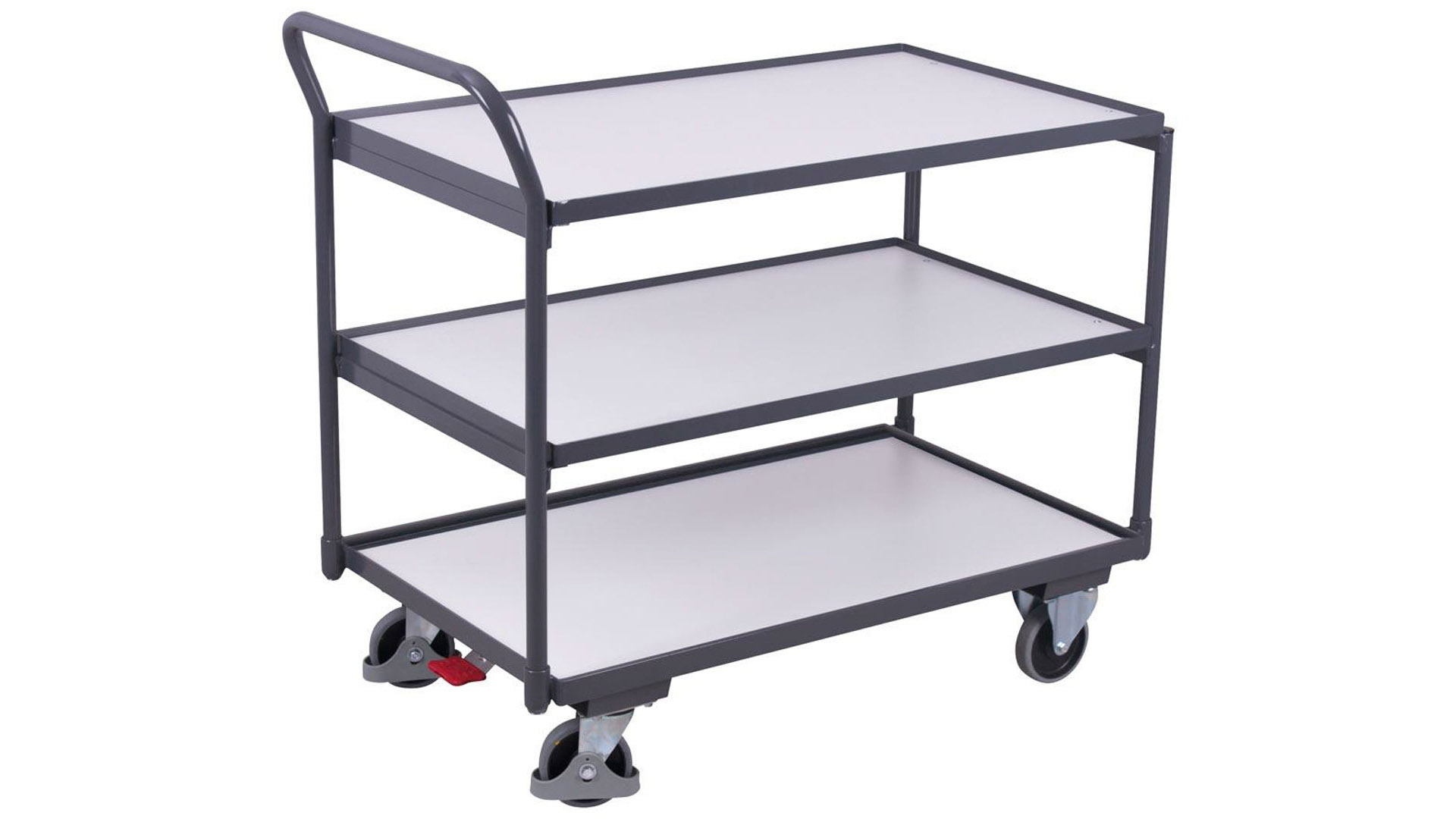 Leitfähiger ESD Tischwagen - 3 Ladeflächen 590 x 985 mm - Traglast 250 kg